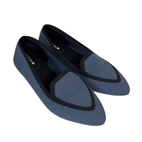 Birdies Blackbird Washable Pointed Toe Flat Loafer in Blue and Black - Size 6.5 - Picture 1 of 11
